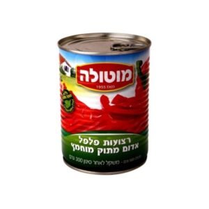 רצועות פלפל אדום מתוק מוחמץ 500 גרם