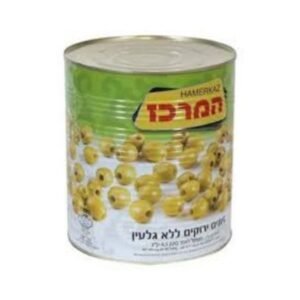 זיתים ירוקים חרוזית ללא גרעין 9 ליטר פח